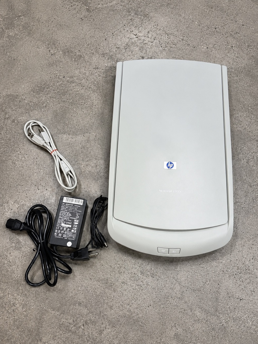HP ScanJet 2300C Flatbed Photo Document Scanner USB Tested w Cables